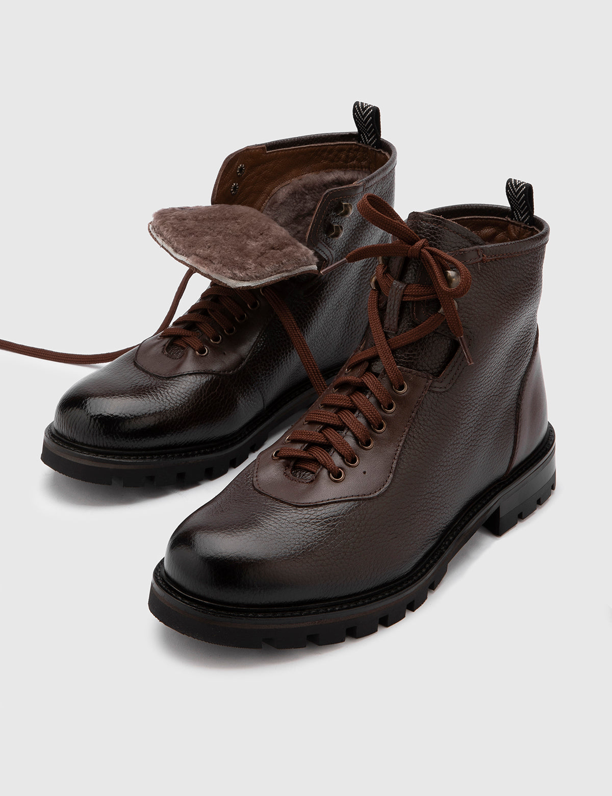 Helka Brown Floater Leather Men's Boot