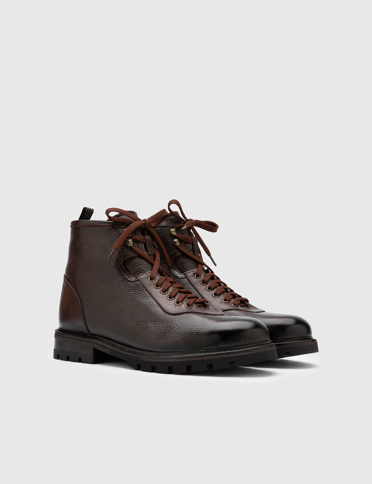 Helka Brown Floater Leder Herrenstiefel