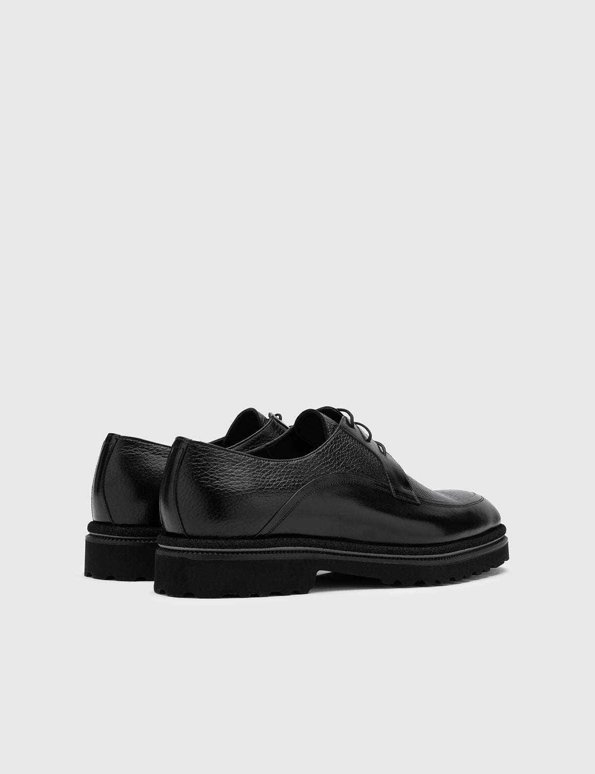 Jadira Black Buffalo-Black Deer Leather Men's Daily Shoe