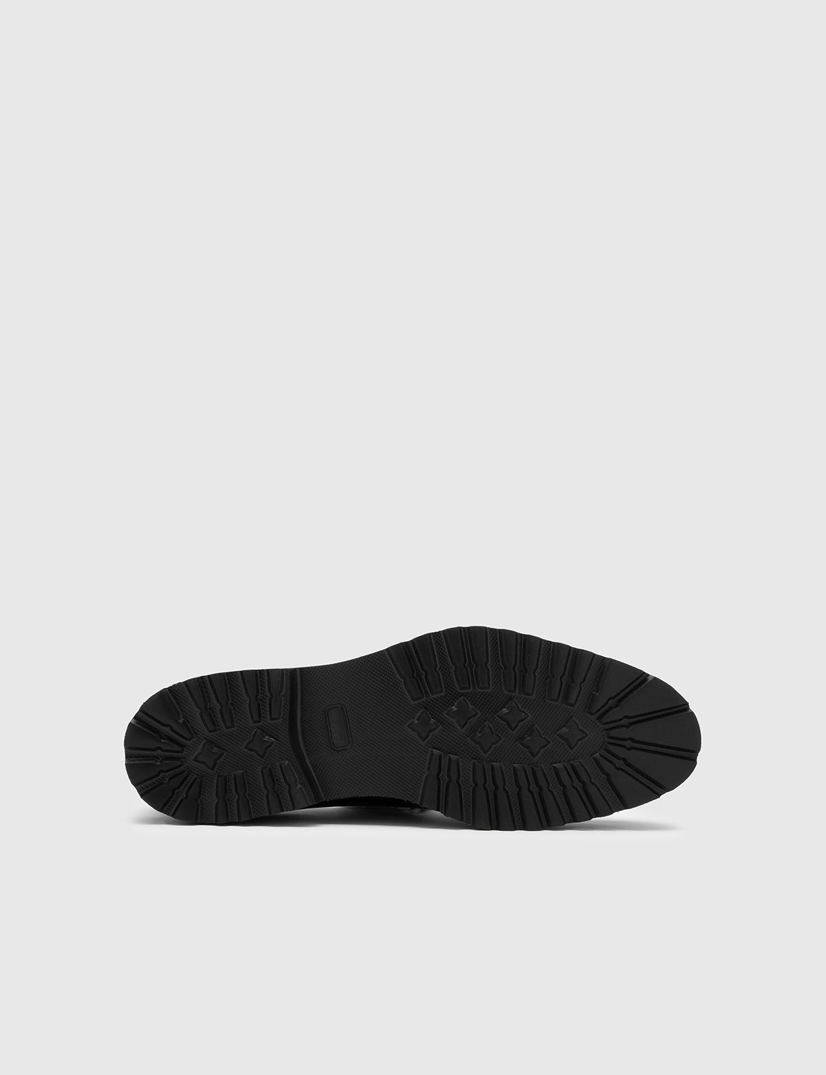 Jadira Black Buffalo-Black Deer Leather Men's Daily Shoe