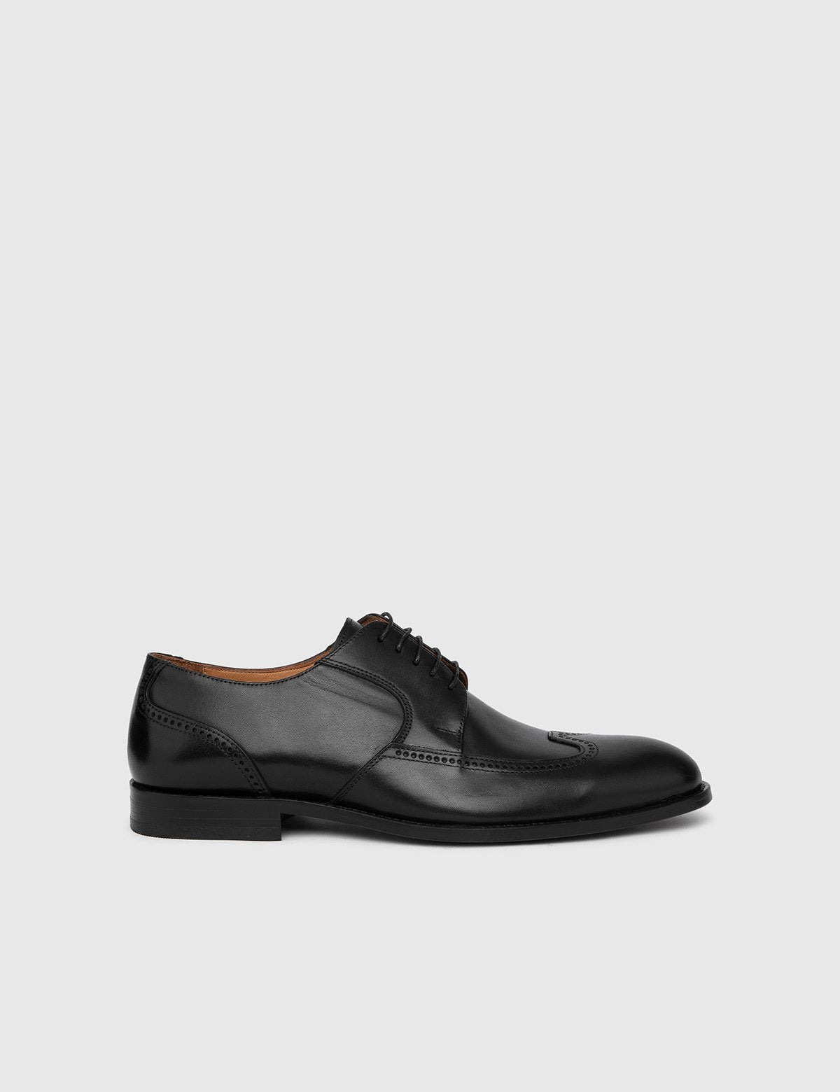 Asta Black Leather Men's Oxford