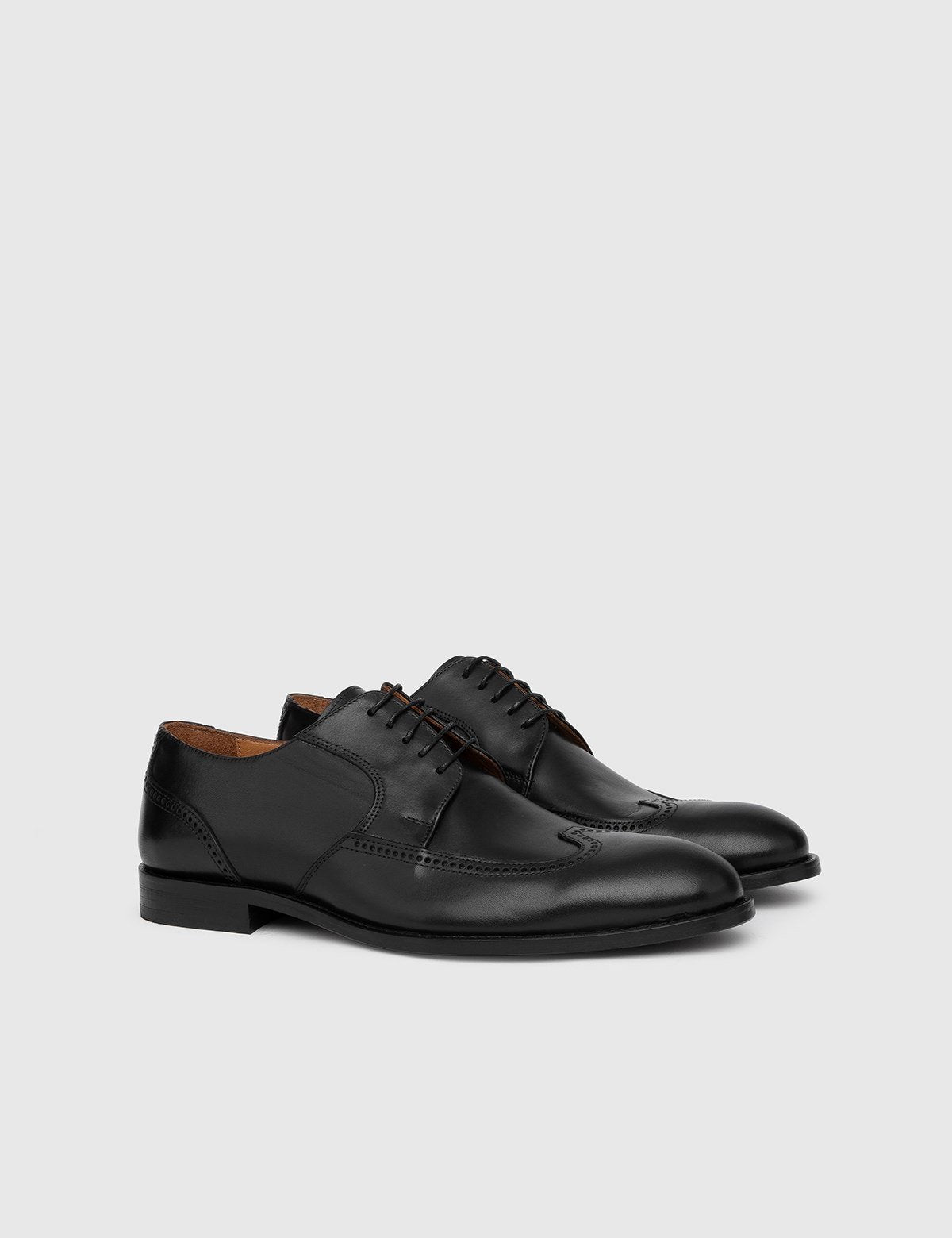 Asta Black Leather Men's Oxford